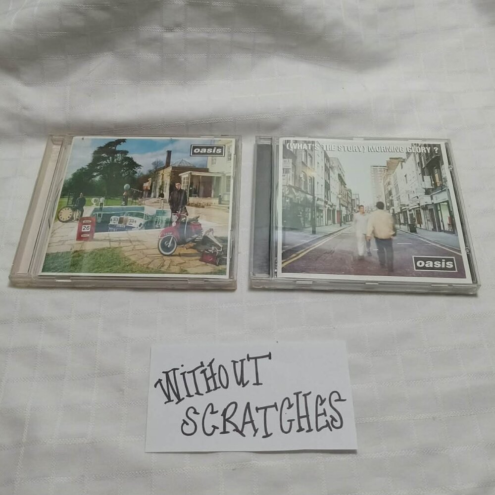 2X CD Oasis : CD "Be Here Now" 1997 CD "(What's the Story) Morning Glory?" 1995
